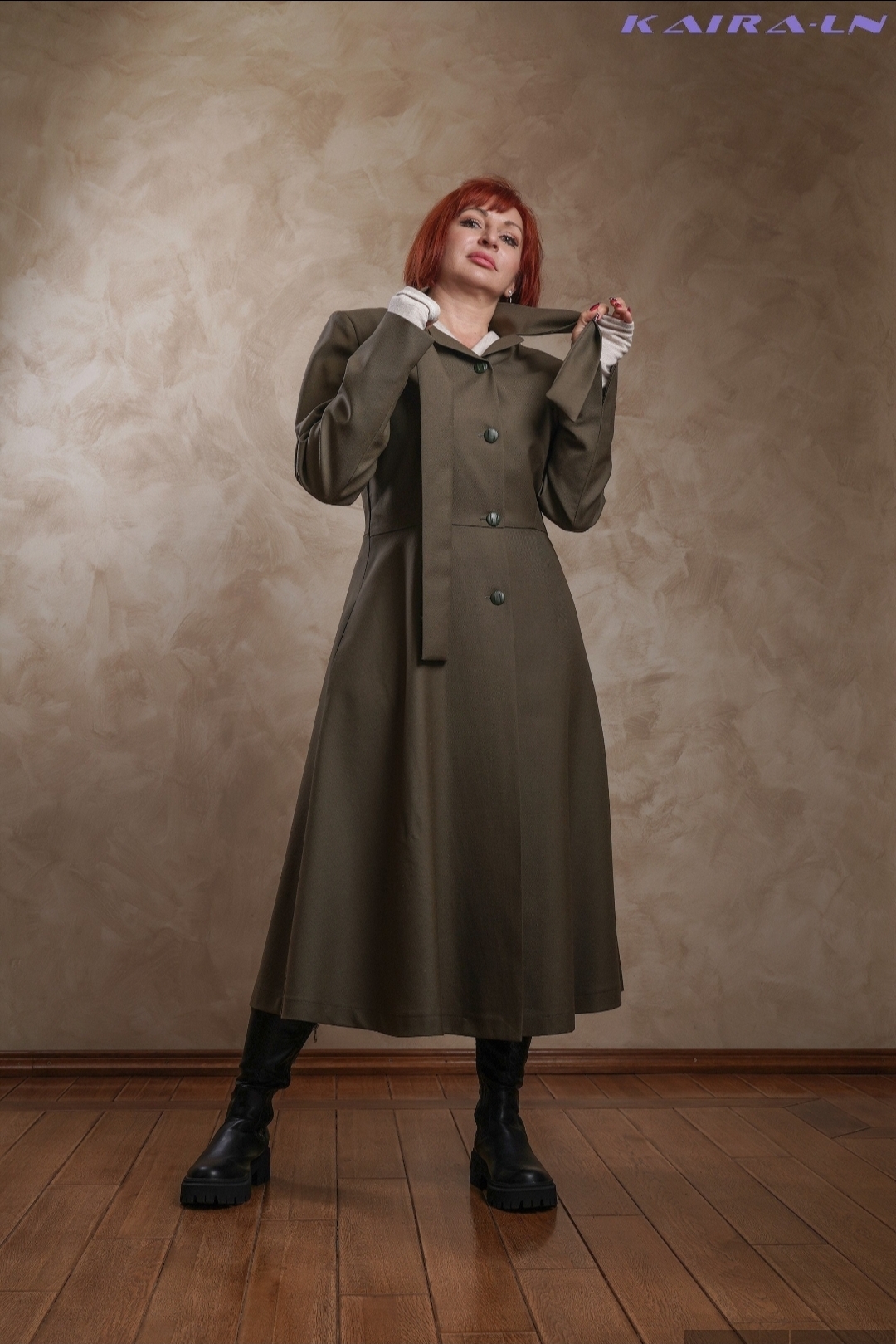 Дамско палто по поръчка, ръчно изработено: Винтидж стил подплатено връхно облекло за пролет и есен